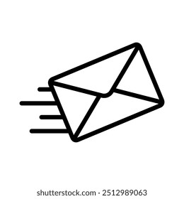 message icon line vector design in trendy style