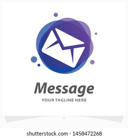 Message Icon Logo Design Template