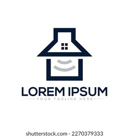 Logo-Design für das Nachrichtensymbol einzigartig und modern