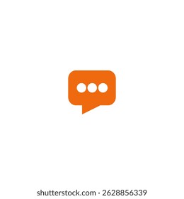 Message icon logo flat vector design