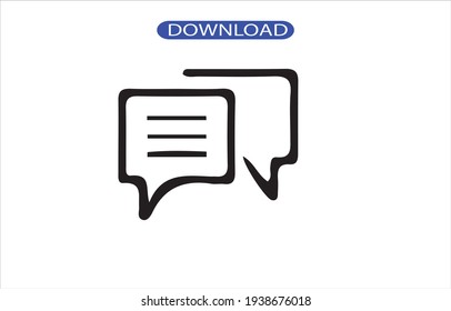 icono de mensaje o logotipo de alta resolución