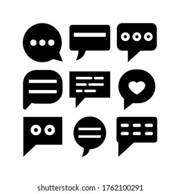 message icon or logo isolated sign symbol vector illustration - Collection of high quality black style vector icons
