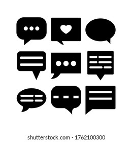 message icon or logo isolated sign symbol vector illustration - Collection of high quality black style vector icons
