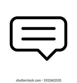 icono de mensaje o logotipo símbolo de signo aislado ilustración vectorial - iconos vectoriales de estilo negro de alta calidad
