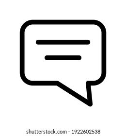 icono de mensaje o logotipo símbolo de signo aislado ilustración vectorial - iconos vectoriales de estilo negro de alta calidad
