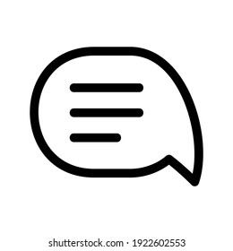 icono de mensaje o logotipo símbolo de signo aislado ilustración vectorial - iconos vectoriales de estilo negro de alta calidad
