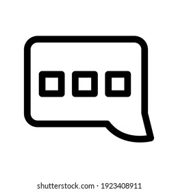 message icon or logo isolated sign symbol vector illustration - high quality black style vector icons
