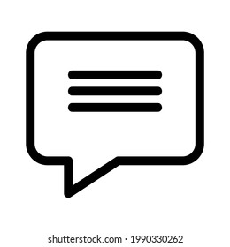 icono de mensaje o logotipo símbolo de signo aislado ilustración vectorial - iconos vectoriales de estilo negro de alta calidad
