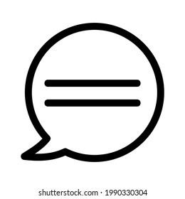 icono de mensaje o logotipo símbolo de signo aislado ilustración vectorial - iconos vectoriales de estilo negro de alta calidad
