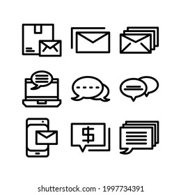 icono de mensaje o logotipo símbolo de signo aislado ilustración vectorial - Colección de iconos vectoriales de estilo negro de alta calidad
