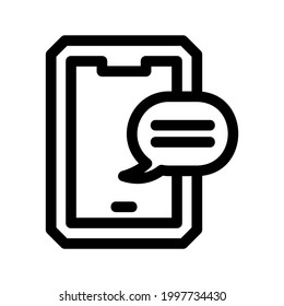 icono de mensaje o logotipo símbolo de signo aislado ilustración vectorial - iconos vectoriales de estilo negro de alta calidad
