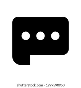 icono de mensaje o logotipo símbolo de signo aislado ilustración vectorial - iconos vectoriales de estilo negro de alta calidad
