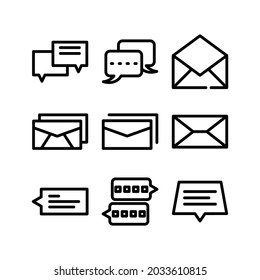 message icon or logo isolated sign symbol vector illustration - Collection of high quality black style vector icons
