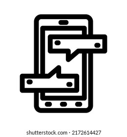 icono de mensaje o logotipo símbolo de signo aislado ilustración vectorial - iconos vectoriales de estilo negro de alta calidad
