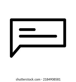 icono de mensaje o logotipo símbolo de signo aislado ilustración vectorial - iconos vectoriales de estilo negro de alta calidad
