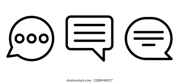 message icon or logo isolated sign symbol vector illustration - high quality black style vector icons