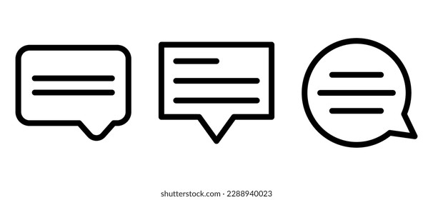 icono de mensaje o logotipo símbolo de signo aislado ilustración vectorial - iconos vectoriales de estilo negro de alta calidad