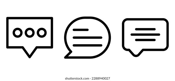 message icon or logo isolated sign symbol vector illustration - high quality black style vector icons