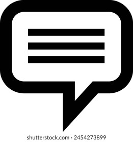 message icon or logo isolated sign symbol vector illustration - high quality black style vector icons