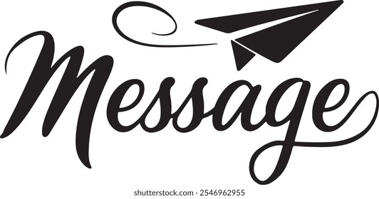 Ícone de mensagem, logotipo, estilo simples, com fundo branco