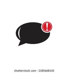 message icon logo, vector design illustration