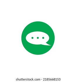 message icon logo, vector design illustration