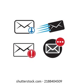 message icon logo, vector design illustration