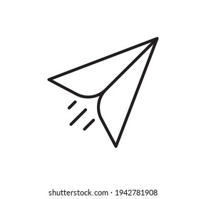 Message Icon. Logo Vector. Paper plane icon