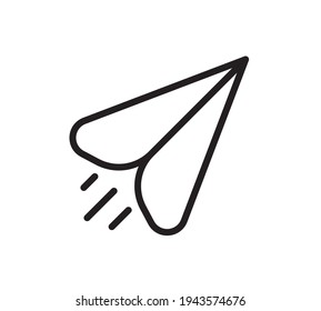 Message Icon. Logo Vector. Paper plane icon