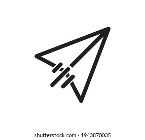 Message Icon. Logo Vector. Paper plane icon