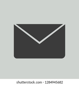 Message icon, mail symbol. Flat vector sign isolated on white background. Simple vector illustration for graphic and web design.
