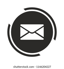 Message icon. Mail symbol. Vector