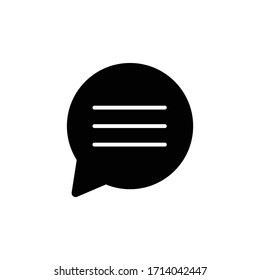 Icono de mensaje. Signo de chat de teléfono móvil, estilo de línea