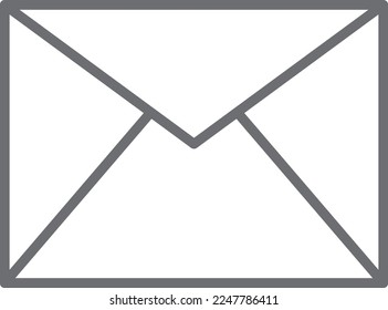 Nachrichtensymbol. Moderne Ikone im flachen Stil. Vektorgrafik mit Geschäftsthema. Detailliertes Kontursymbol