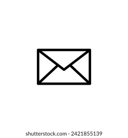 icono de mensaje en fondo blanco