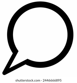 Icono de mensaje, sobre fondo blanco