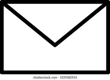 Message icon outline for e-commerce website