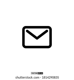 message icon outline vector design