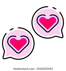 message icon outlines gradient colour style. Suitable for website design, logo, app, UI and etc. Based on the size of the icon in general, so it can be reduced.