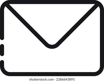 The message icon is a pictogram that represents the concept of communication through text, email, or other digital means. It is commonly used in messaging apps