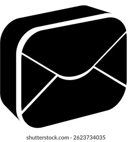 Message icon represented by Simple Message icon Black Filled style.