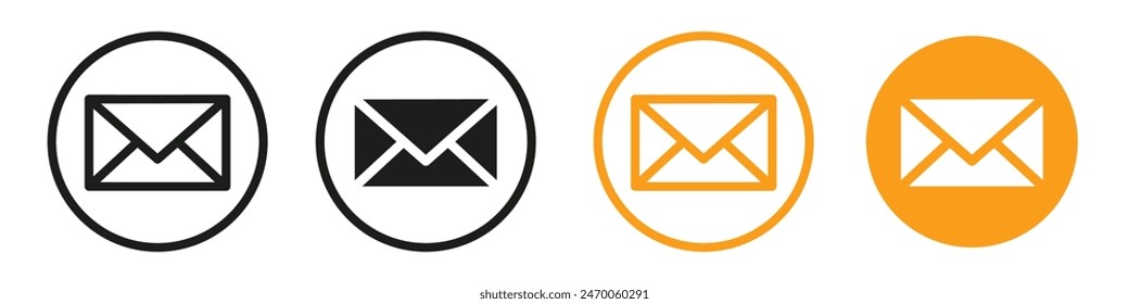 Message icon representing text communication and messaging, suitable for email services, chat apps, and social media