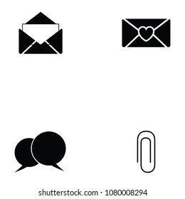 message icon set