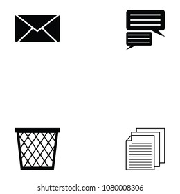 message icon set