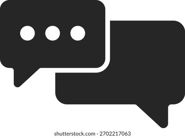 Conjunto de ícones de mensagem. Símbolo de discussão por bate-papo. conversa online Bolha de fala. bate-papo bolhas ícones coleção