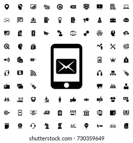 Message icon . set of filled marketing icons.