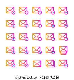 Message icon set. Perfect for websites, brands, and illustration projects