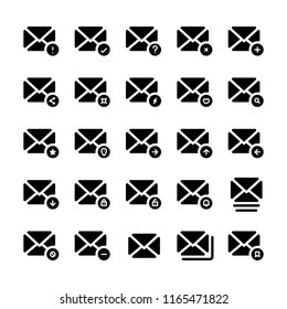 Message icon set. Perfect for websites, brands, and illustration projects