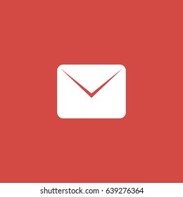 message icon. sign design. red background