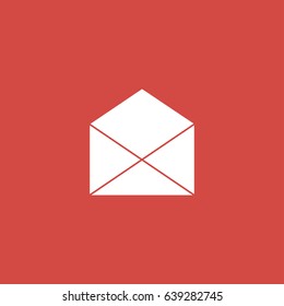 message icon. sign design. red background